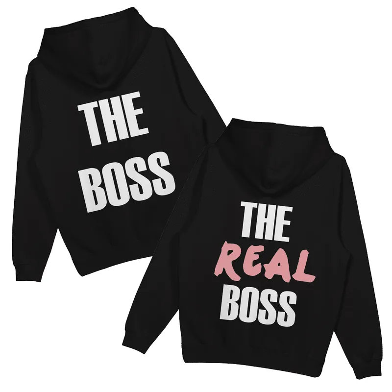 Bluzy dla par „The boss/The real boss” (2 sztuki)