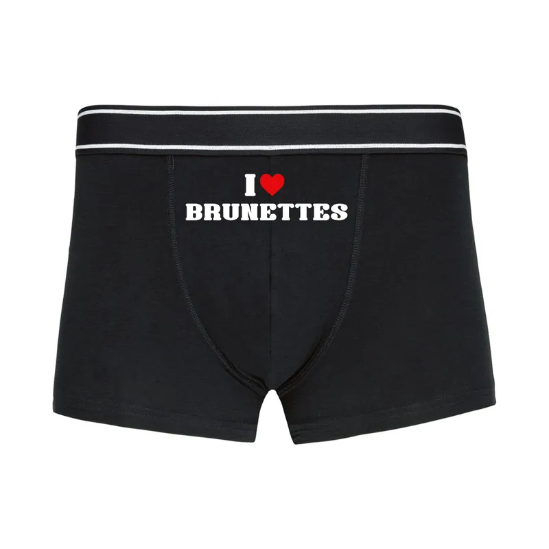 Bokserki „I love brunettes”