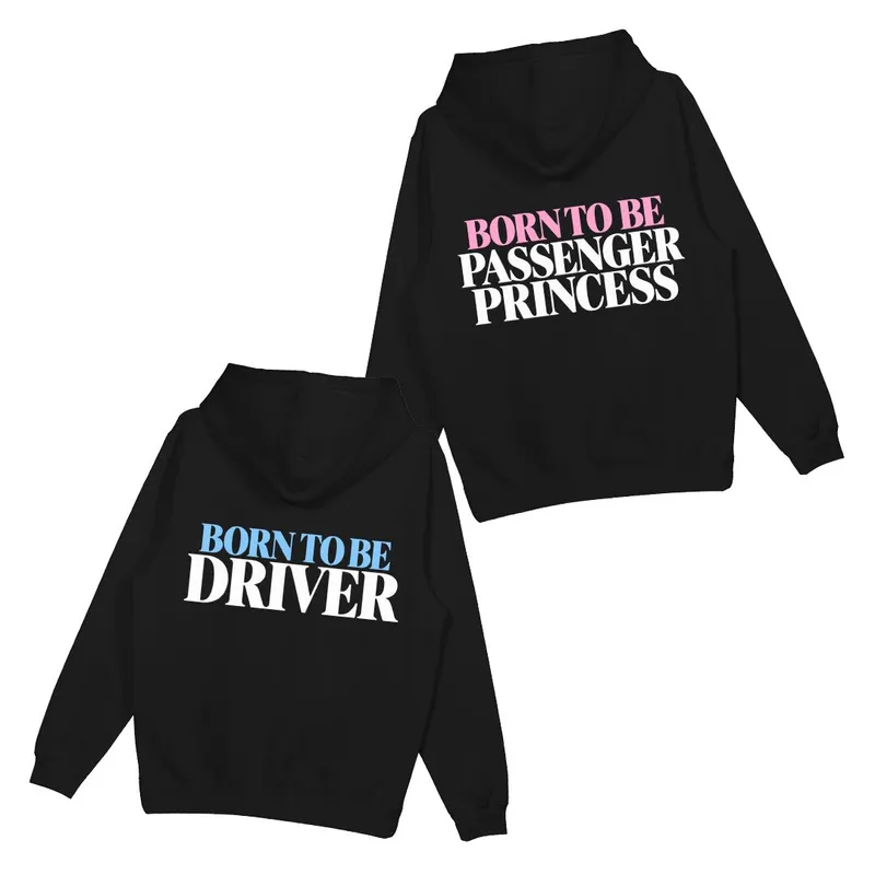 Bluzy dla par „Born to be driver/Born to be passenger princess” (2 sztuki)