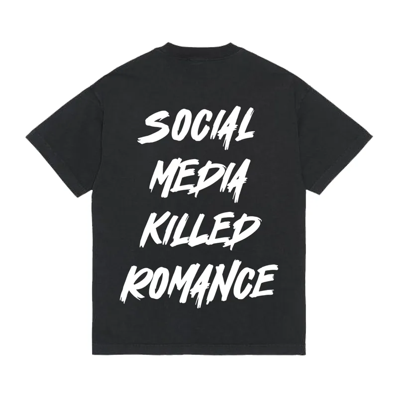 Koszulka „Social media killed romance”