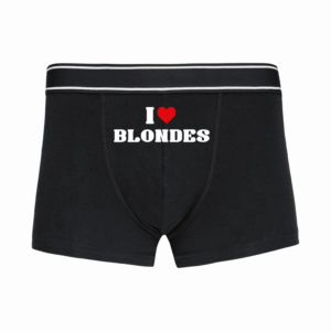 Bokserki "I love blondes"