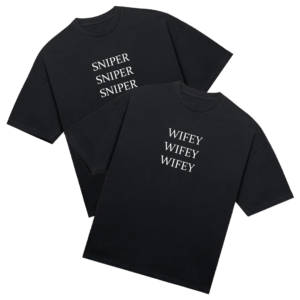 Koszulki dla par "Sniper/Wifey" (2 sztuki)