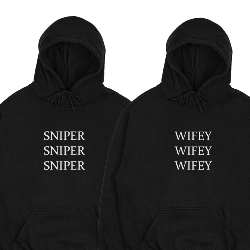 Bluzy dla par "Sniper/Wifey" (2 sztuki)