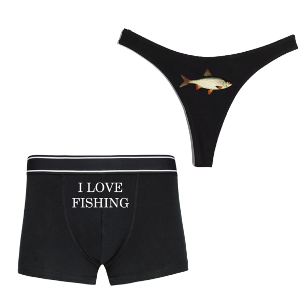 Bielizna "I love fishing/Fish" (2 sztuki)