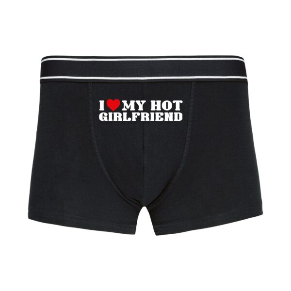 Bokserki "I love my hot girlfriend"