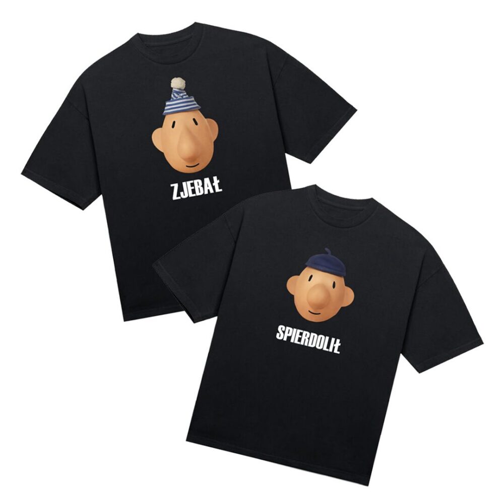 Koszulki dla par „Zjebał/Spierdolił” (2 sztuki)
