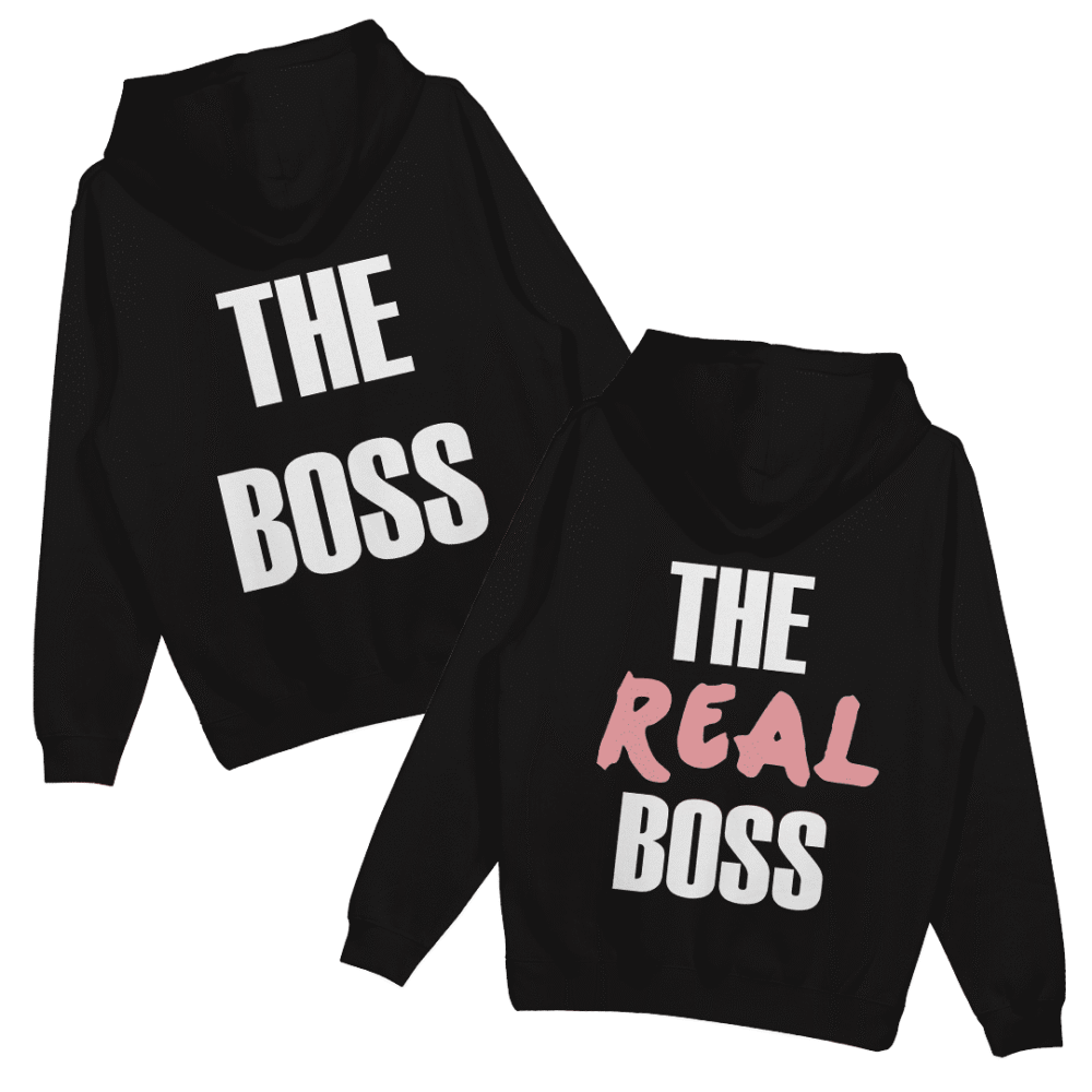 Bluzy dla par „The boss/The real boss” (2 sztuki)