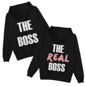 Bluzy dla par „The boss/The real boss” (2 sztuki)