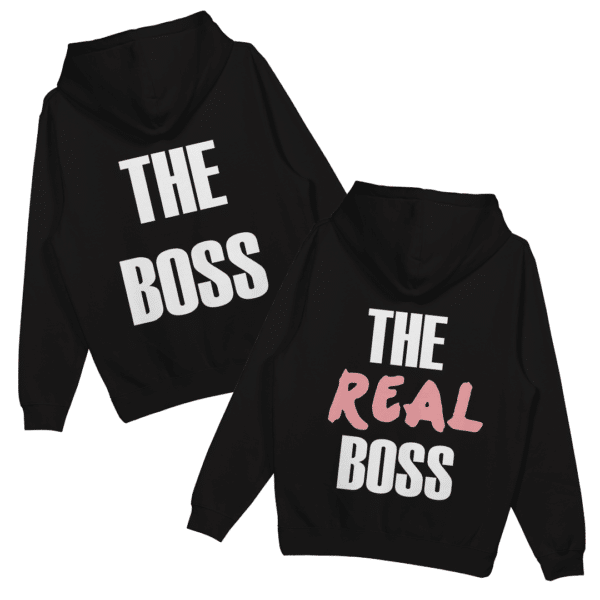 Bluzy dla par „The boss/The real boss” (2 sztuki)